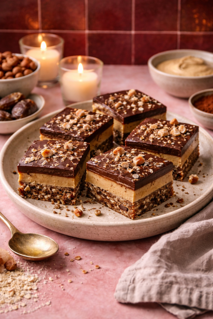 date and tahini squares