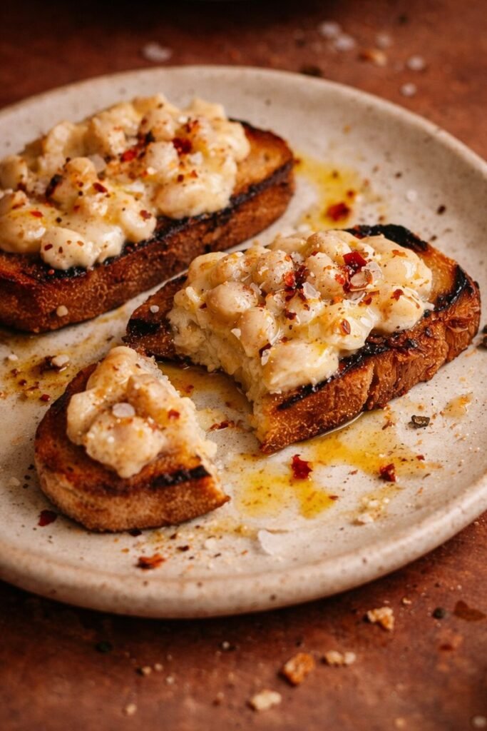 Creamy White Bean Bruschette Creamy White Bean Bruschette